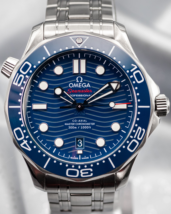 2022 Omega Seamaster Diver 300M 42MM Blue Dial Steel Bracelet (210.30.42.20.03.001)