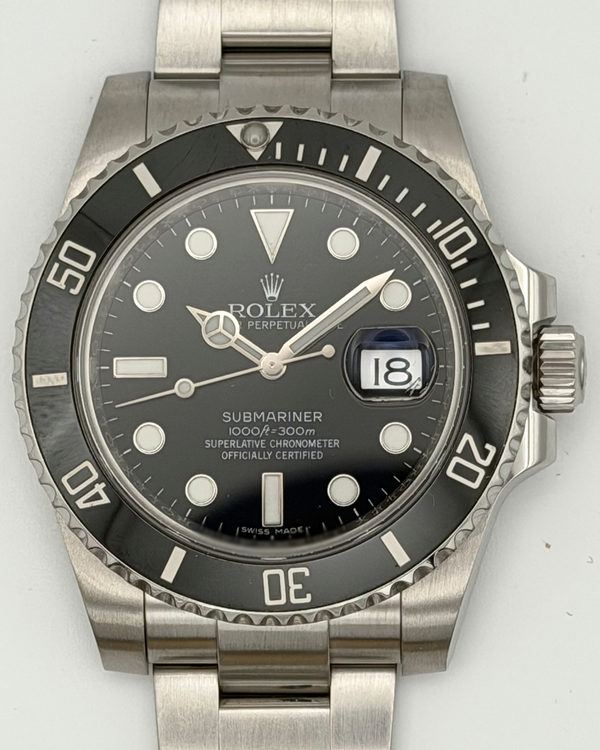 2016 Rolex Submariner Date 40MM Black Dial Oyster Bracelet (116610LN)