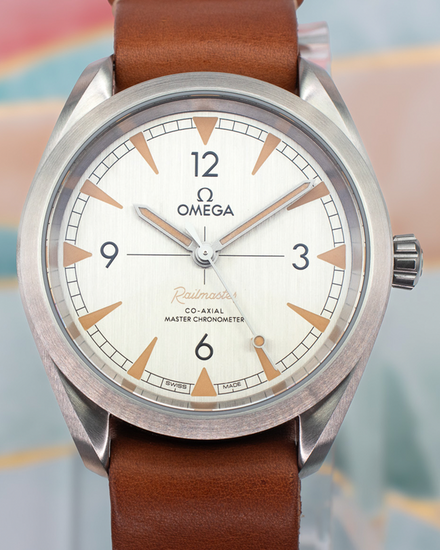 2024 Omega Seamaster Railmaster 40MM Grey Dial Leather Strap (220.12.40.20.06.001)