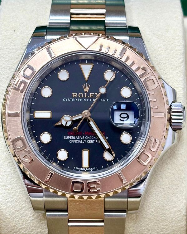 2017 Rolex Yacht-Master 40MM Black Dial Two-Tone Oyster Bracelet (116621)