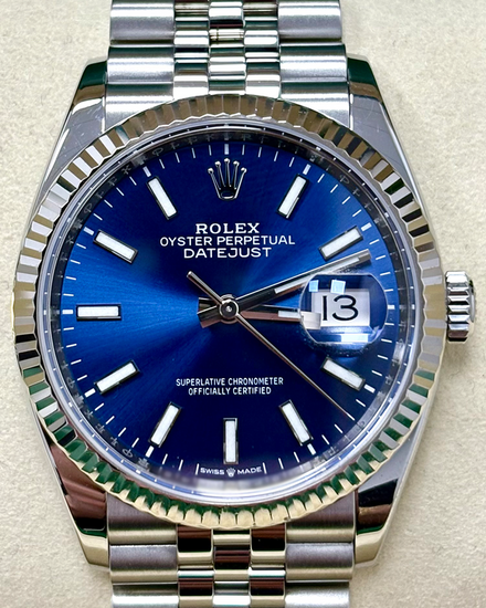 2019 Rolex Datejust 36MM Blue Dial Jubilee Bracelet (126234)