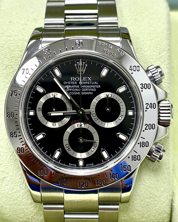 Rolex Cosmograph Daytona 40MM Black Dial Oyster Bracelet (116520)