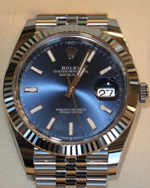 2025 Rolex Datejust 41MM Blue Dial Jubilee Bracelet (126334)