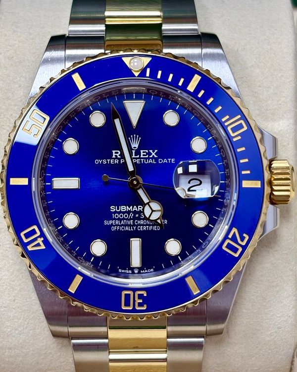 Rolex Submariner Date "Bluesy" 41MM Blue Dial Two-Tone Oyster Bracelet (126613LB)