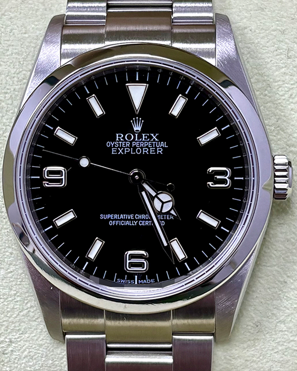 2007 Rolex Explorer 36MM Black Dial Oyster Bracelet (114270)