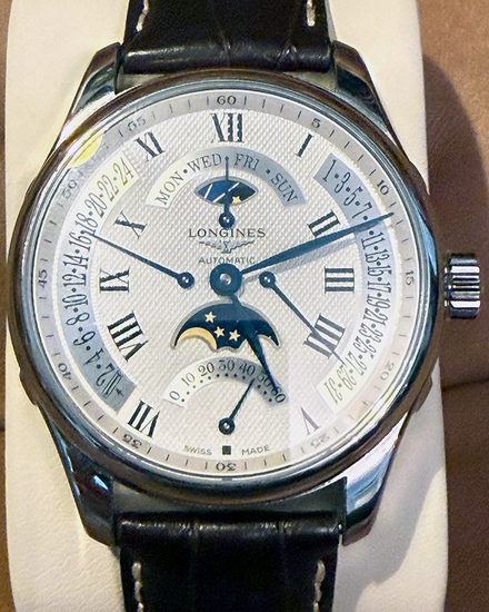 2011 Longines Master Collection 44MM Silver Dial Leather Strap (L2.739.4.71.3)