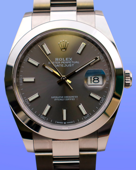 2024 Rolex Datejust 41MM Slate Dial Oyster Bracelet (126300)