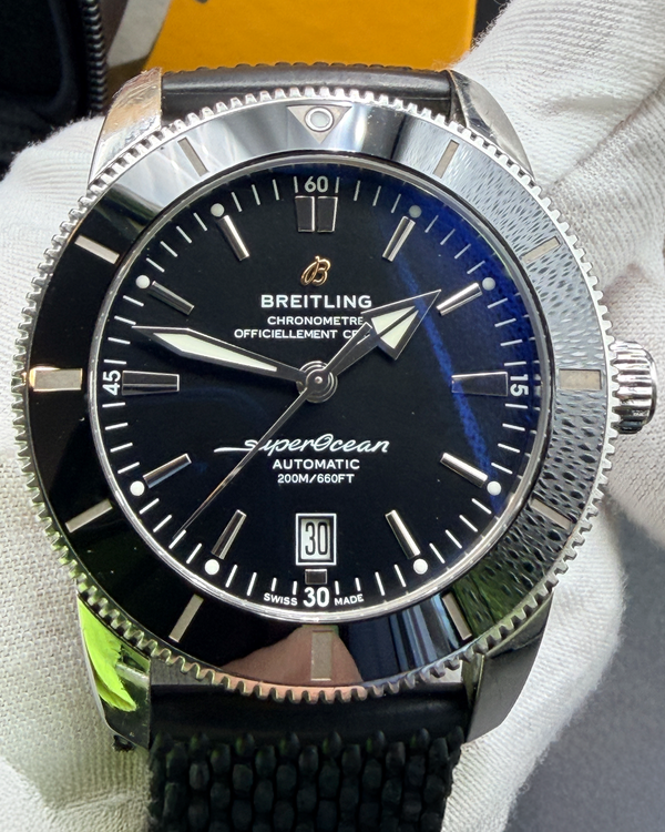 Breitling Superocean Heritage II 46MM Black Dial Rubber Strap (AB2020)