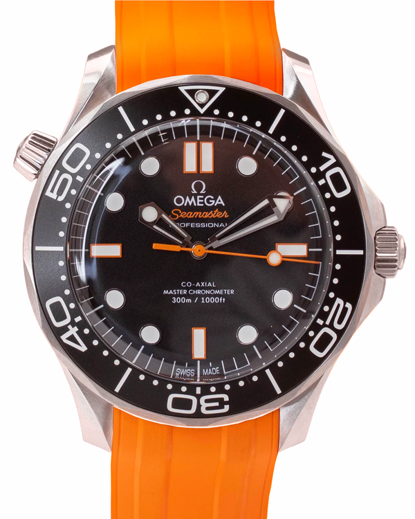 2026 Omega Seamaster Diver 300M 42MM Black Dial Rubber Strap (210.32.42.20.01.006)
