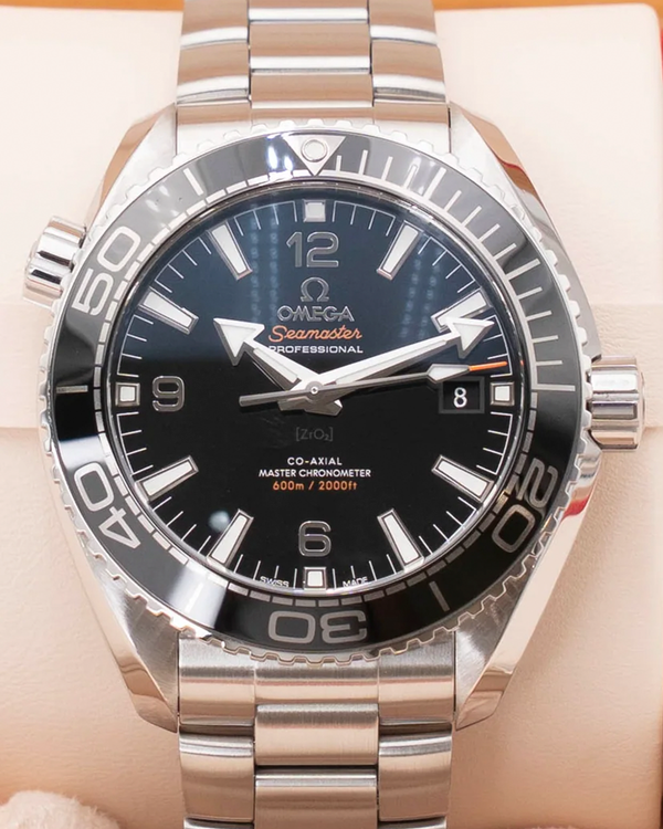 2019 Omega Seamaster Planet Ocean 600M 43.5MM Black Dial Steel Bracelet (215.30.44.21.01.001)