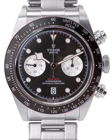 2022 Tudor Black Bay Chrono 41MM Black Dial Steel Bracelet (79360N)