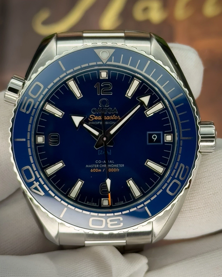 2023 Omega Seamaster Planet Ocean 600M 43.5MM Blue Dial Steel Bracelet (215.30.44.21.03.001)