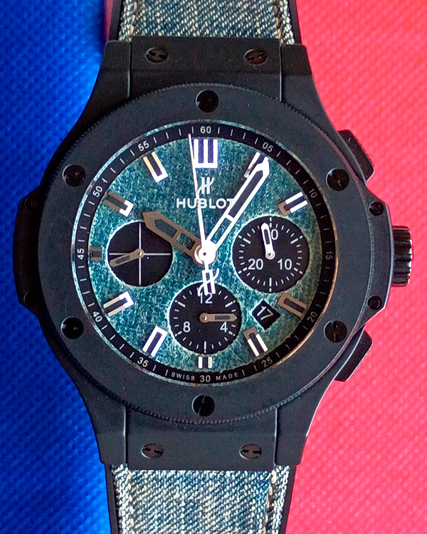 Hublot Big Bang "Jeans" L. E. 44MM Jeans Dial Leather Strap (301.CI.2770.NR.JEANS)