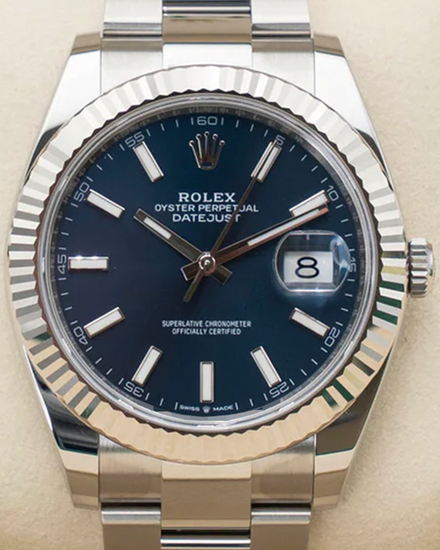 2025 Rolex Datejust 41MM Blue Dial Oyster Bracelet (126334)
