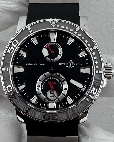 Ulysse Nardin Marine Diver 40MM Black Dial Rubber Strap (263-51-3/92)