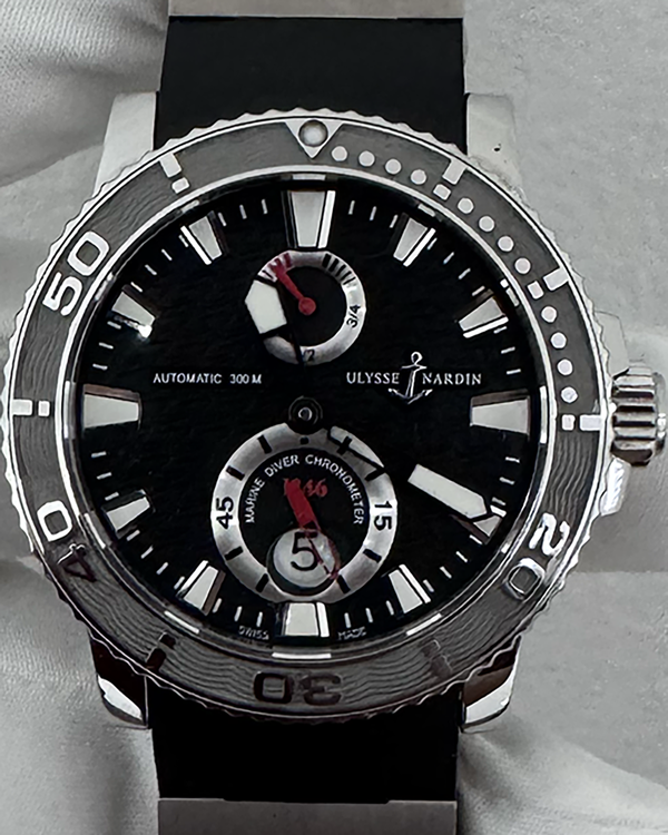 Ulysse Nardin Marine Diver 40MM Black Dial Rubber Strap (263-51-3/92)