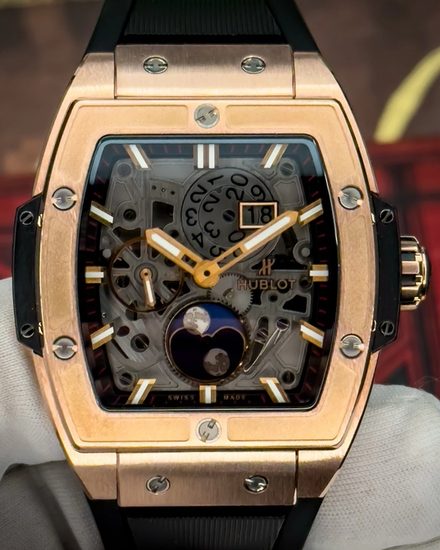 2017 Hublot Spirit of Big Bang 42MM Skeleton Dial Rubber Strap (647.OX.1138.RX)