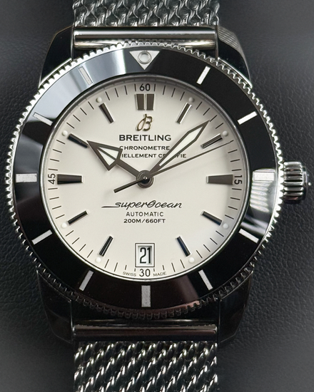 Breitling Superocean Heritage II 42MM White Dial Steel Bracelet (AB2010)