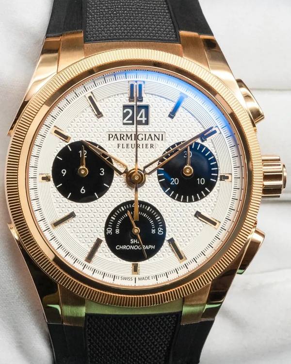 2023 Parmigiani Fleurier Tonda PF Sport Chronograph 42MM White Dial Rubber Strap (PFC903-1500140-X01482)