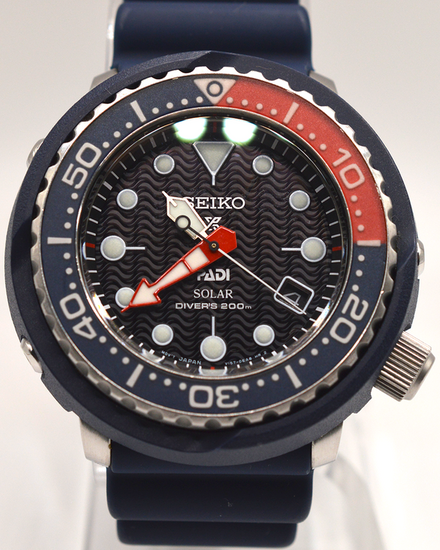 Seiko Prospex PADI S.E. "Save the Ocean" 47MM Quartz Black Dial Rubber Strap (SNE499)