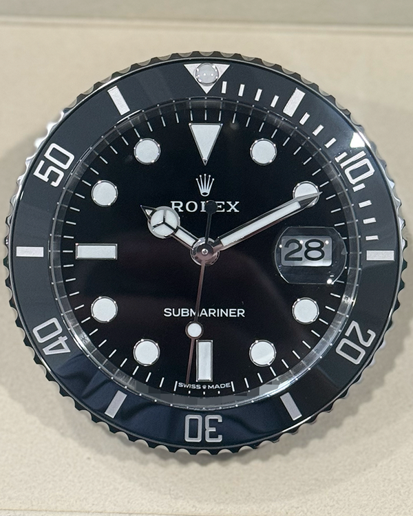 2025 Rolex Submariner Date Desk Clock 80MM Quartz Black Dial (909010LN)