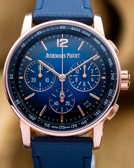 2021 Audemars Piguet Code 11.59 41MM Blue Dial Textile Strap (26393OR.OO.A002KB.03)