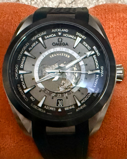 2023 Omega Seamaster Aqua Terra Worldtimer 43MM Grey Dial Rubber Strap (220.92.43.22.99.001)