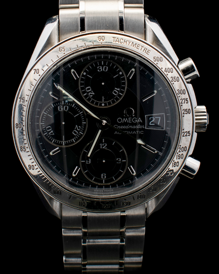 2006 Omega Speedmaster Date 39MM Black Dial Steel Bracelet (3513.50.00)