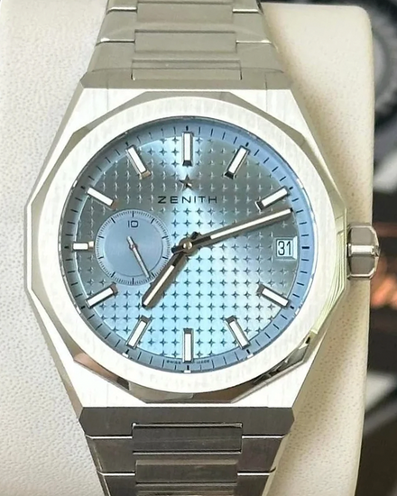 2025 Zenith Defy Skyline 41MM Ice Blue Dial Steel Bracelet (03.9300.3620/15.I001)