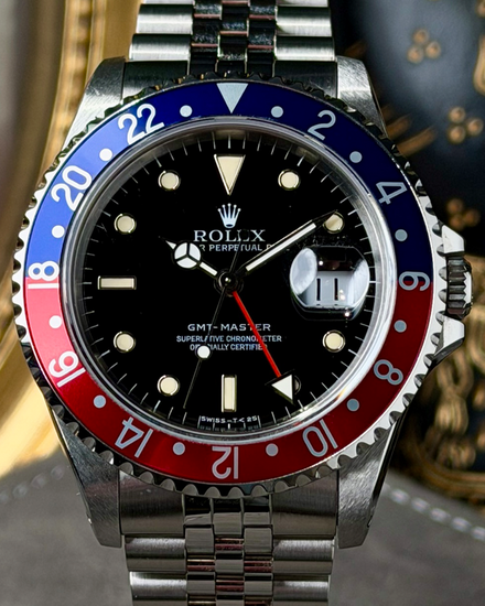 1993 Rolex GMT-Master "Pepsi" 40MM Black Dial Jubilee Bracelet (16700)