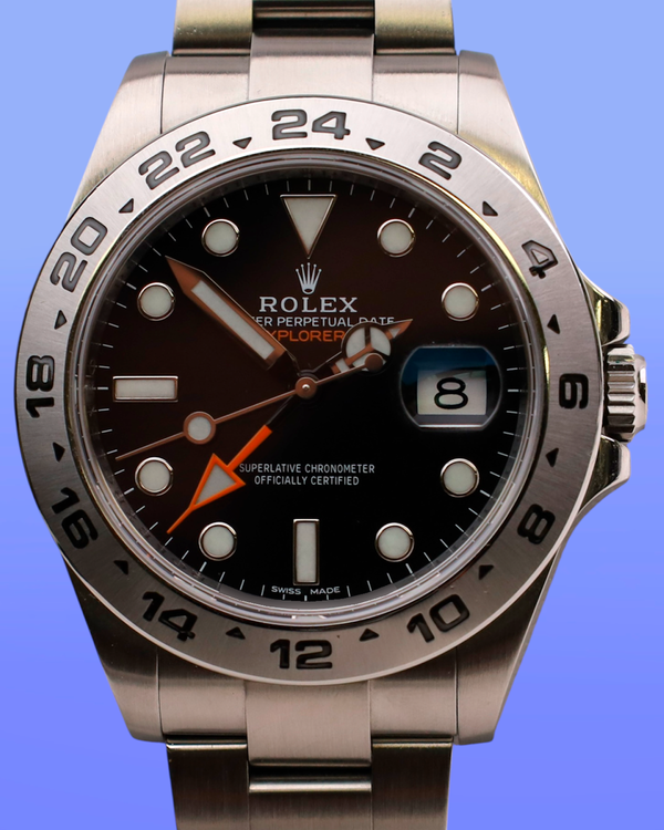 2014 Rolex Explorer II 42MM Black Dial Oyster Bracelet (216570)