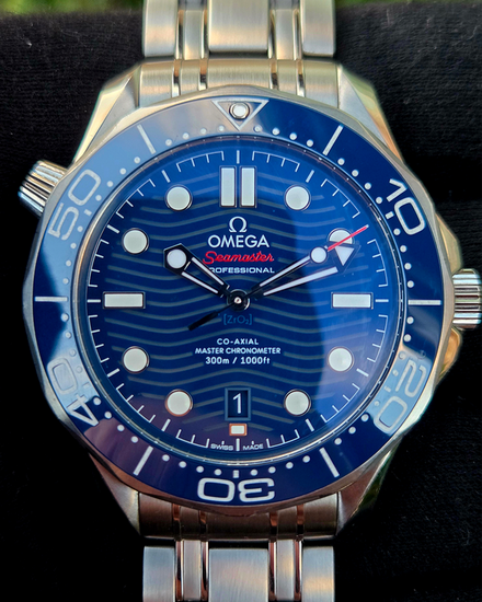 2019 Omega Seamaster Diver 300M 42MM Blue Dial Steel Bracelet (210.32.42.20.03.001)