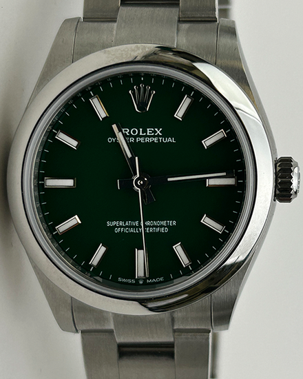 2024 Rolex Oyster Perpetual 31MM Green Dial Oyster Bracelet (277200)