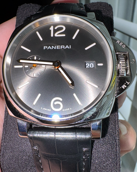2021 Panerai Luminor Due 42MM Grey Dial Leather Strap (PAM01250)