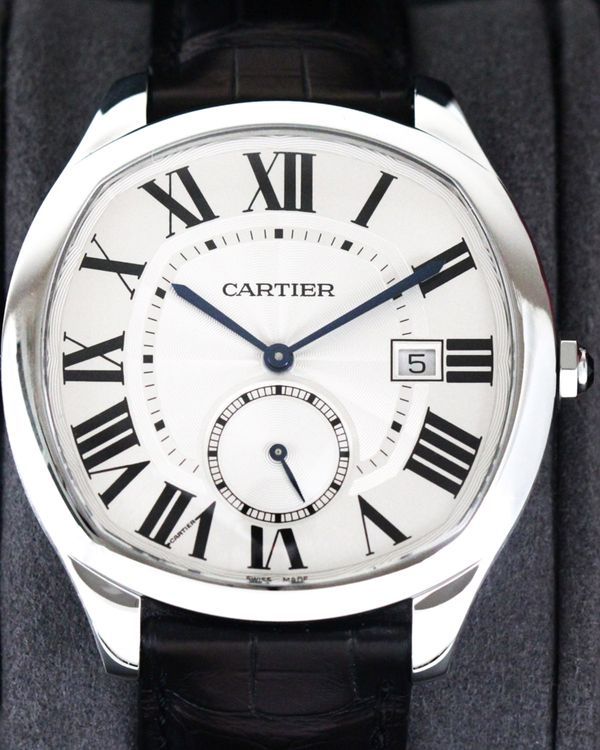 2016 Cartier Drive De Cartier 40MM Silver Dial Leather Strap (WSNM0004)