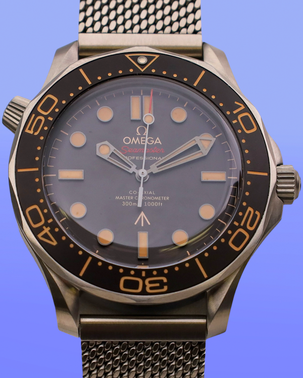 2022 Omega Seamaster Diver 300M "No Time To Die - 007 Edition" 42MM Brown Dial Titanium Bracelet (210.90.42.20.01.001)