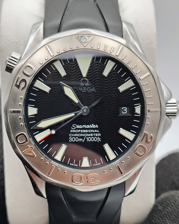 Omega Seamaster Diver 300M 36.25MM Black Dial Rubber Strap (2652.50.91)