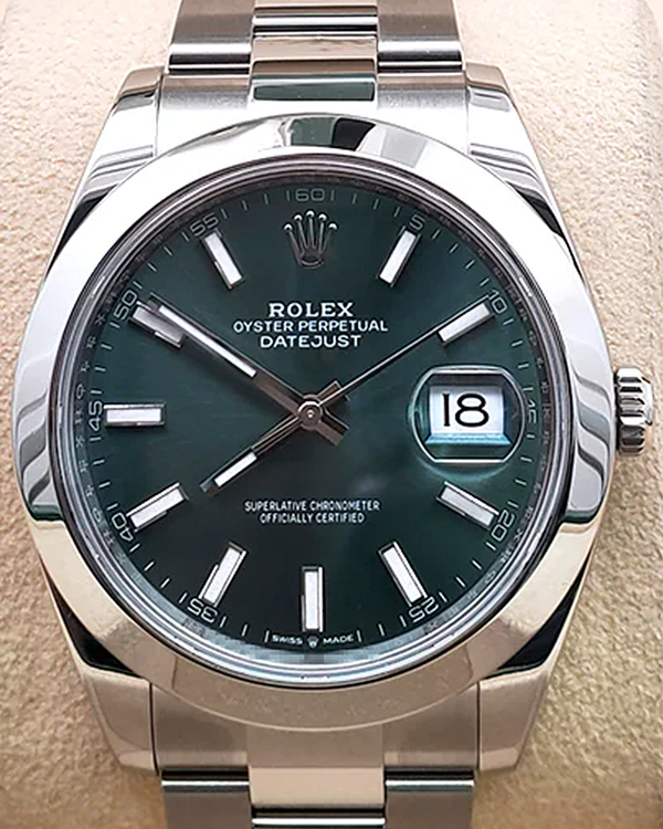 Rolex Datejust 41MM Green Dial Oyster Bracelet (126300)