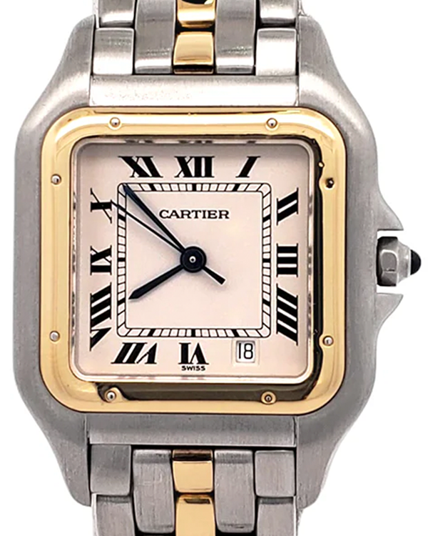 Cartier Panthère De Cartier Medium 27MM Quartz Silver Dial Two-Tone Bracelet (W25028B6)