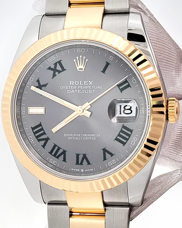2023 Rolex Datejust 41MM "Wimbledon" 41MM Slate Dial Two-Tone Oyster Bracelet (126333)