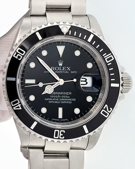 2009 Rolex Submariner Date 40MM Black Dial Oyster Bracelet (16610)