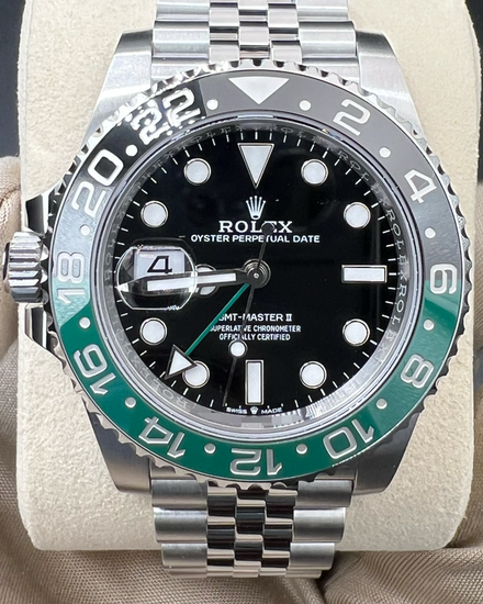 2026 Rolex GMT-Master II "Sprite" 40MM Black Dial Jubilee Bracelet (126720VTNR)