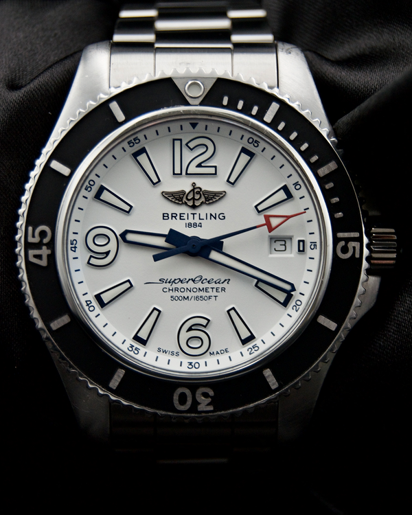 2023 Breitling Superocean 42MM White Dial Steel Bracelet (A17366)