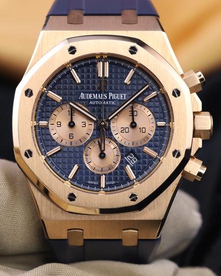 2018 Audemars Piguet Royal Oak 41MM Blue Dial Rubber Strap (26331OR.OO.D315CR.01)