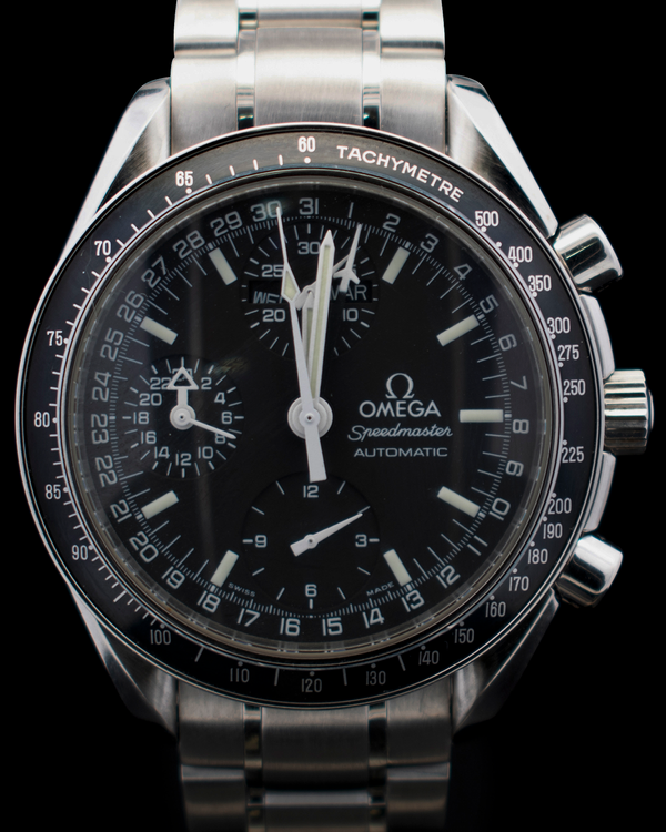 No Reserve - Omega Speedmaster Day Date 39MM Black Dial Steel Bracelet (3520.50.00)