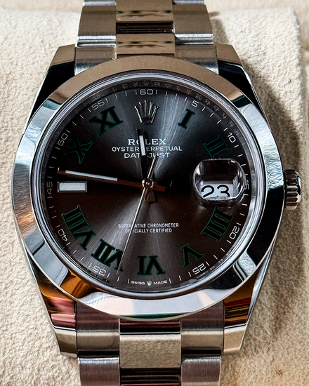 2020 Rolex Datejust "Wimbledon" 41MM Slate Dial Oyster Bracelet (126300)