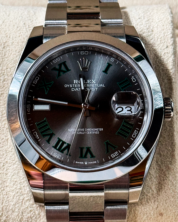 2020 Rolex Datejust "Wimbledon" 41MM Slate Dial Oyster Bracelet (126300)