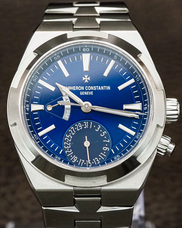 2021 Vacheron Constantin Overseas Dual Time 41MM Blue Dial Steel Bracelet (7900V/110A-B334)