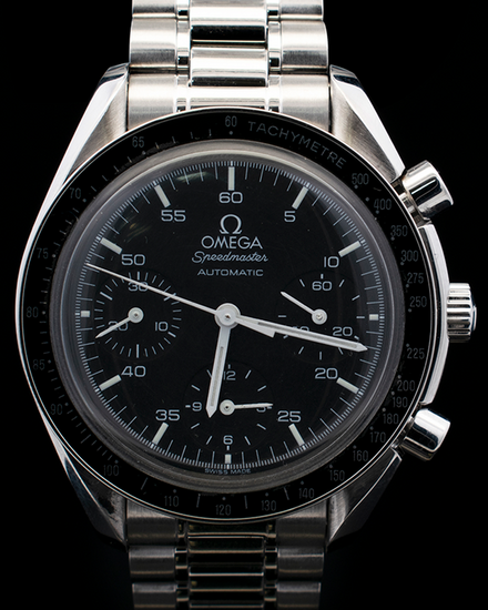 No Reserve - Omega Speedmaster Reduced 39MM Black Dial Steel Bracelet (3510.50.00)