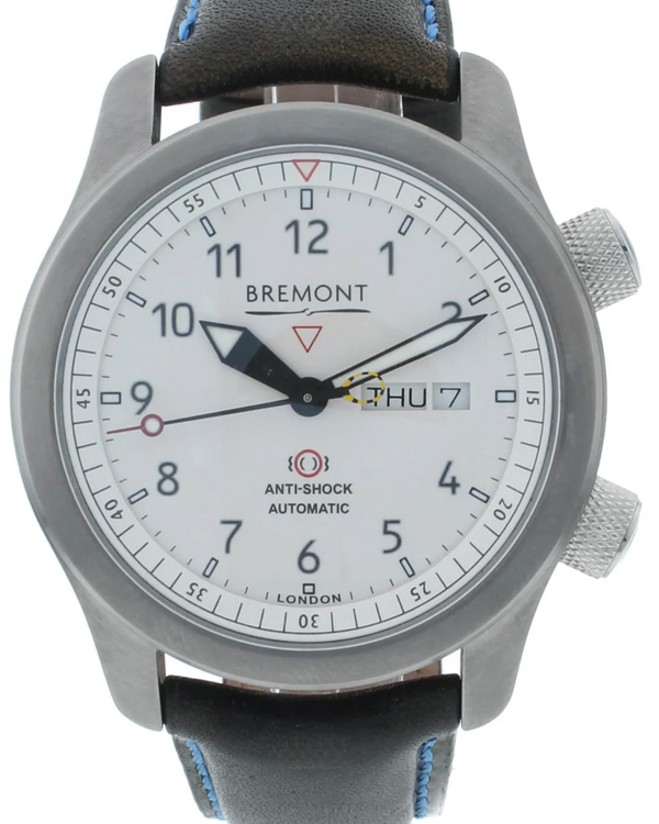 Bremont MB II 43MM White Dial Leather Strap (MBII-WH-BL-S)